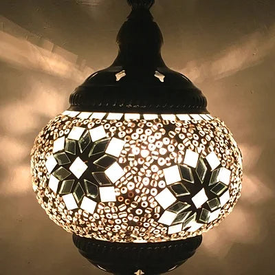 Handmade Turkish Mosaic Glass Pendant Light