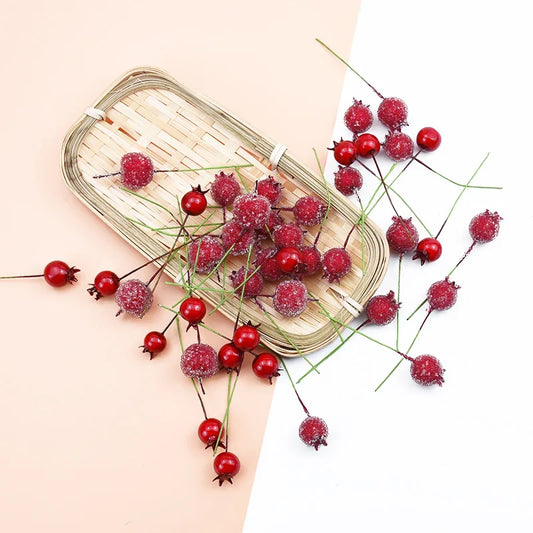 Decorbites™ Schaum-Kirsch-Künstliche Früchte - Set aus 10 Stück für DIY, Dekoration und Geschenke