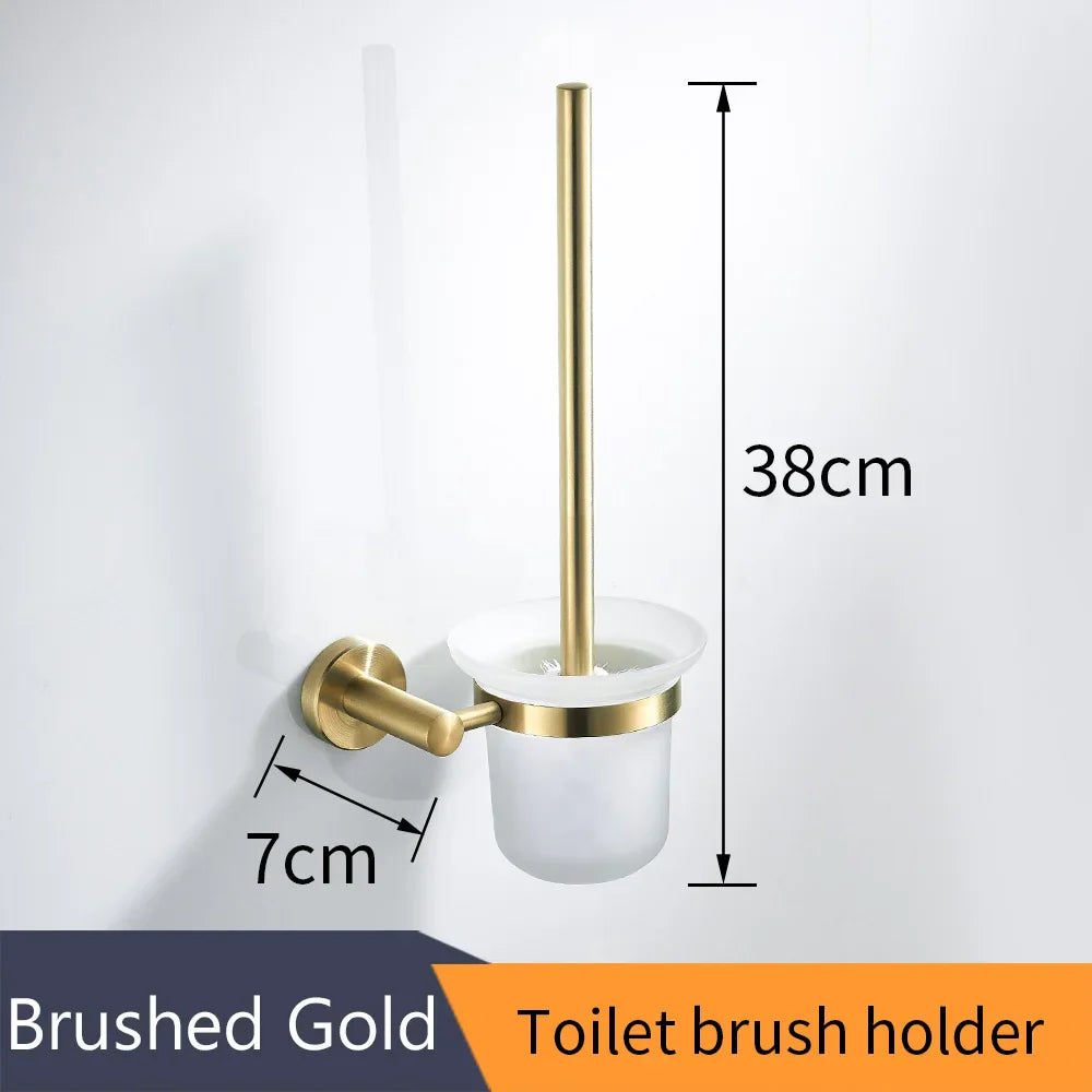 Decorbites™ Golden Swan Badezimmer-Hardware-Set: Handtuchhalter, Toilettenpapierhalter, Taschentuchhalter