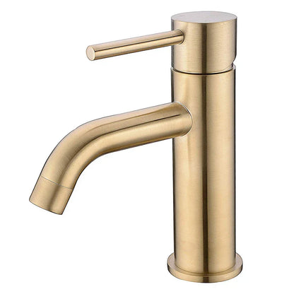 Decorbites™ Golden Messing Beckenarmatur Deckmontiertes Waschbecken-Mischventil Heiß Kalt