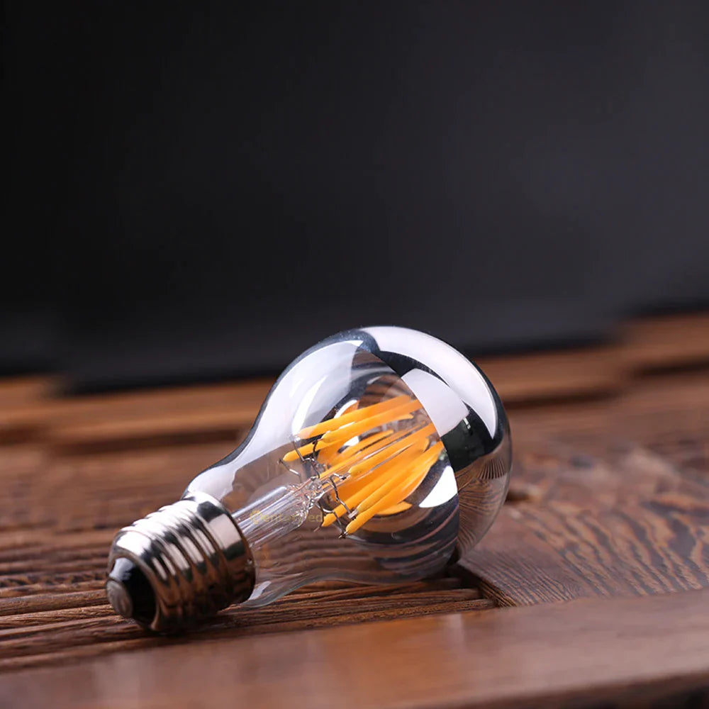 Decorbites™ LED-Filamentlampe A19 Silberne Kuppel 8 W 800 lm Dimmbare CRI 85 2700 K 6000 K Warm Kalt