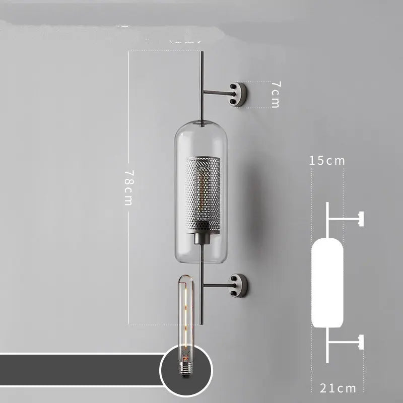 Decorbites™ Glas-Industriel-Wandleuchten für Wohnzimmer, Schlafzimmer und Esszimmer