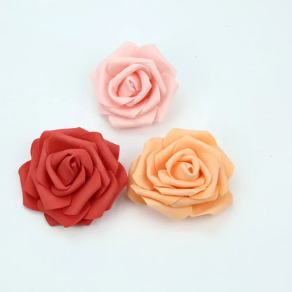 Decorbites™ Schaumrosen Blumenwand Heim Hochzeitsdekoration Brautbrosche Handgefertigte Künstliche Blumen