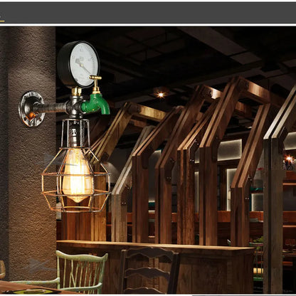 DecorBites™ Industrial Retro Wall Light: Steam Punk Lighting Fixtures for Home Decor