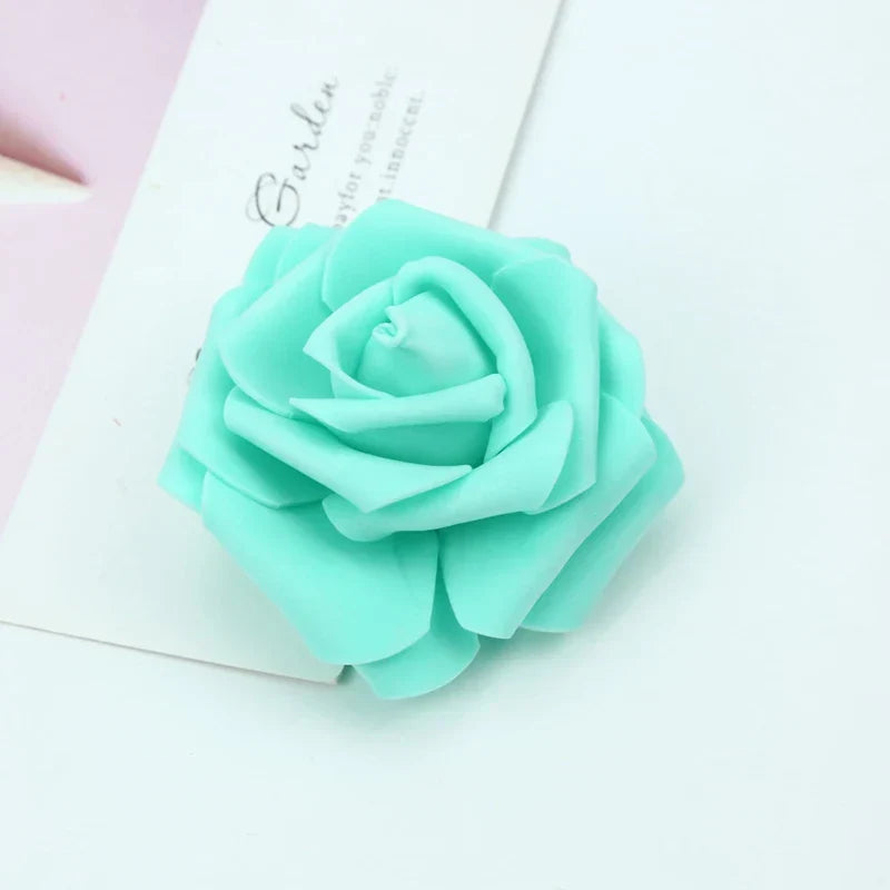 Decorbites™ Schaumrosen Blumenwand Heim Hochzeitsdekoration Brautbrosche Handgefertigte Künstliche Blumen