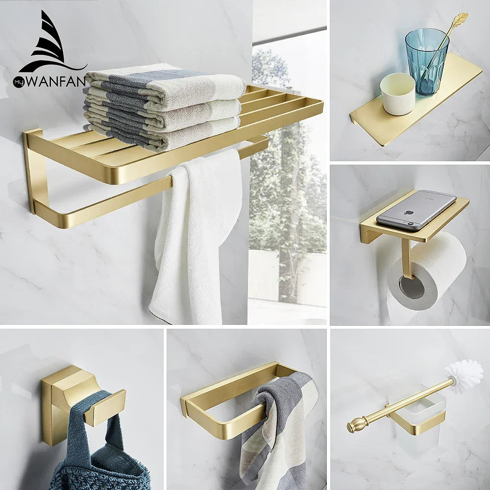 Copper Gold Bath Set