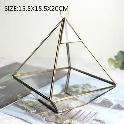 Decorbites™ Geometrische Glasvase für Sukkulenten und Blumen