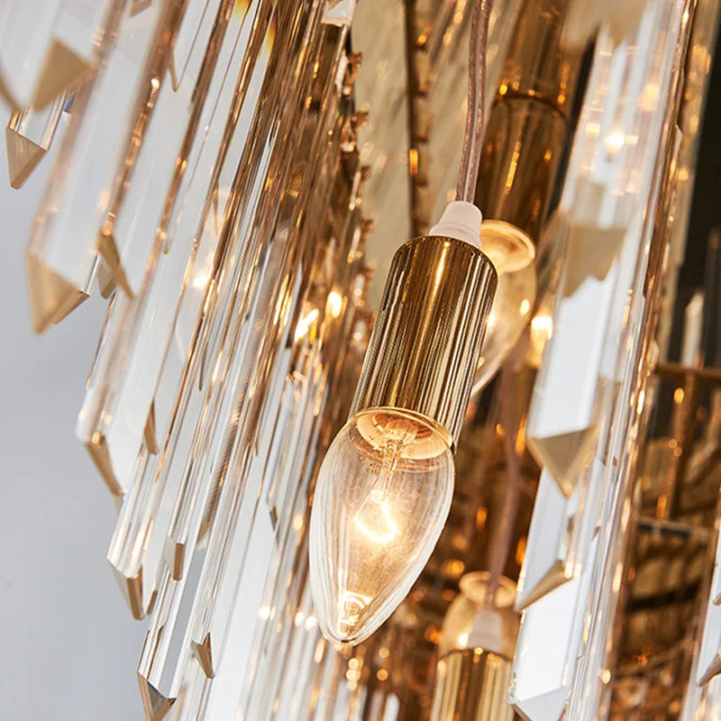 Crystal Gold Ceiling Chandelier