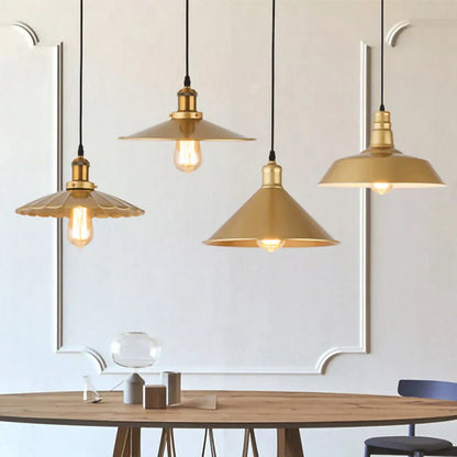 Decorbites™ Gold-Schmiedeeisen-Kronleuchter-Hängeleuchte, E27 LED, nordisch-retro Stil