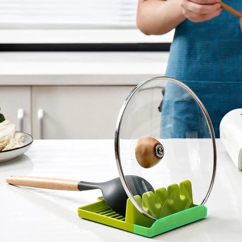 Decorbites™ Küchenutensil-Ständer Topfdeckel-Halter Spatel-Organizer Löffelauflage