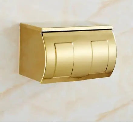 Gold Brass Bath Set