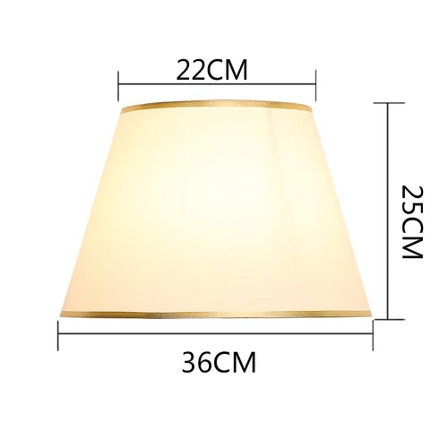 Gold Edge Cloth Lampshade