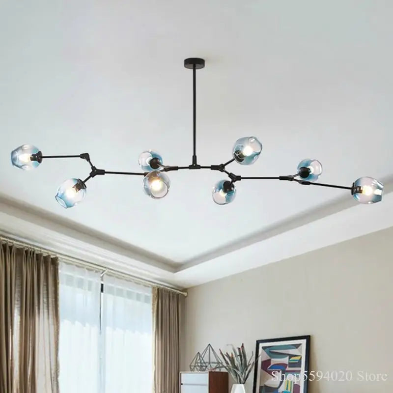 Modern Glass Sphere Chandelier