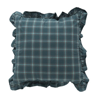 DecorBites™ Cotton Coffee Black Yellow Green Cushion Cover 45x45cm Fringed Skirt Home Decor