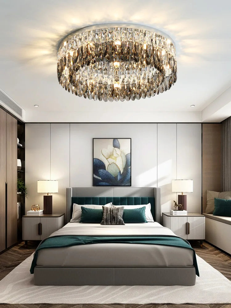 Decorbites™ Kristall-Chrom-Deckenleuchte – Einfache Moderne Nordische Beleuchtung für Wohnzimmer, Esszimmer und Schlafzimmer