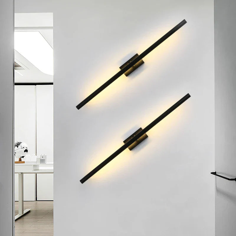Gold LED Wall Light Linear 120cm Bathroom Mirror