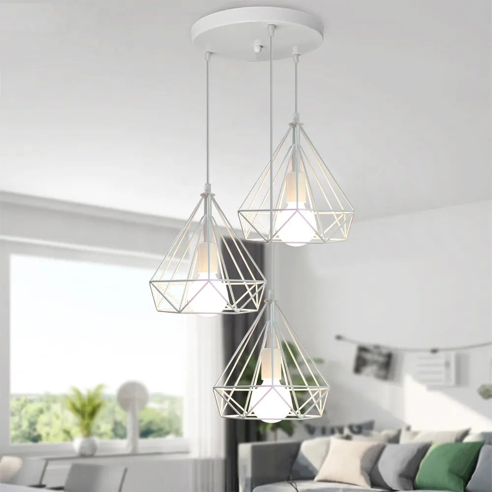 Decorbites™ Industrielle LED-Hängeleuchte Vintage Loft Käfig Pendellampe für die Einrichtung zu Hause