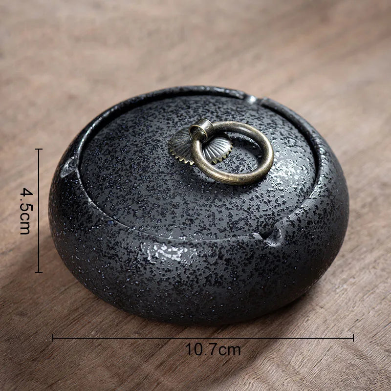 Porcelain Round Ashtray Decor