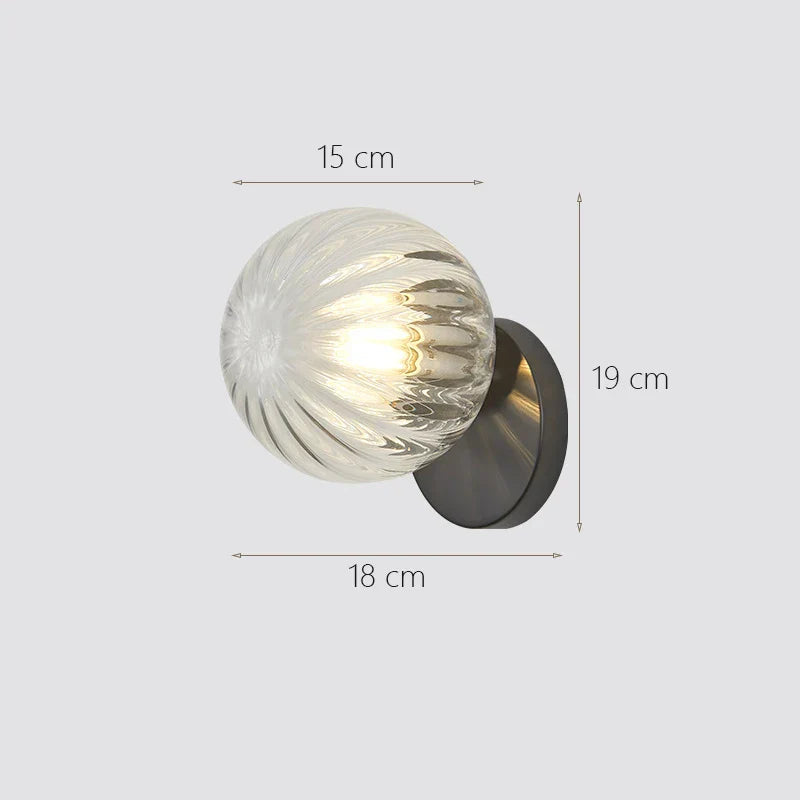 Decorbites™ Glasball-Wandlampe: Modernes minimalistisches nordisches Design, luxuriöse Beleuchtung für das Schlafzimmer