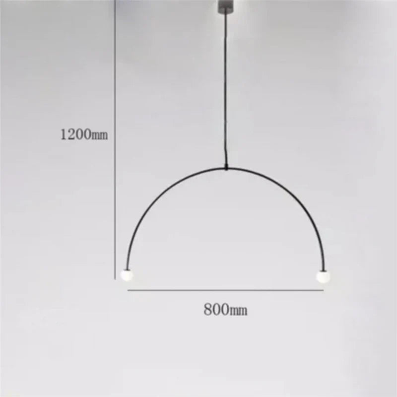 Decorbites™ Eisenbalance-Kronleuchter: Skandinavisches Post-Modernes Wohnzimmer-Pendant-Licht