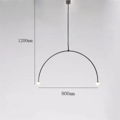 Decorbites™ Eisenbalance-Kronleuchter: Skandinavisches Post-Modernes Wohnzimmer-Pendant-Licht