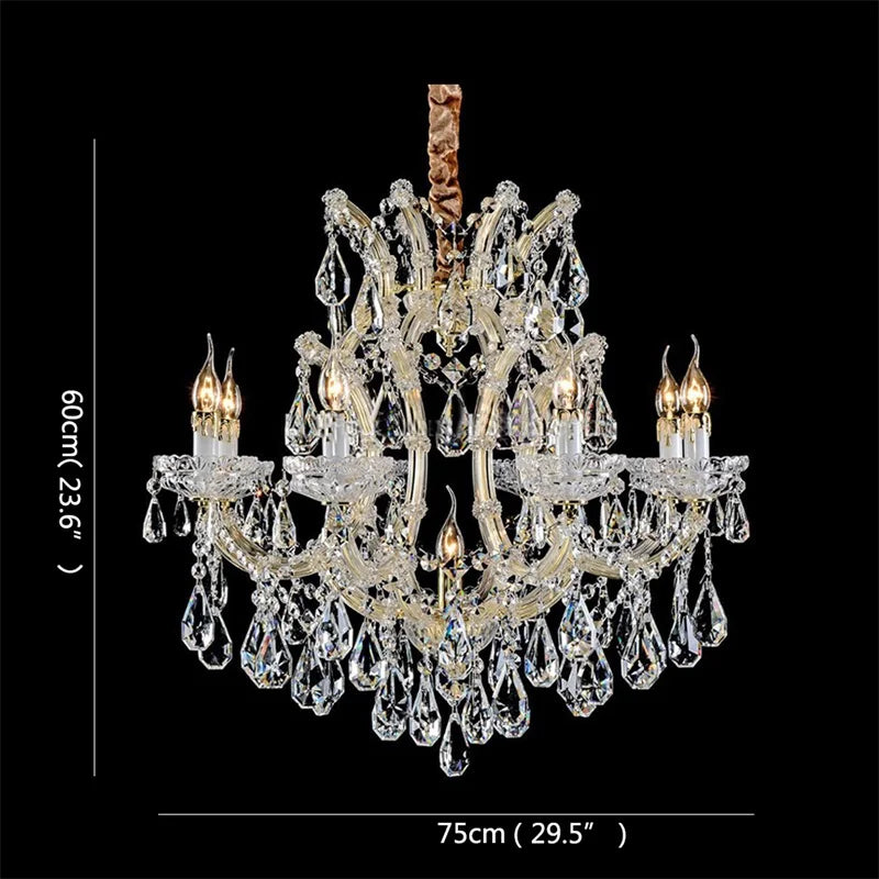 Decorbites™ Kristallkerzenleuchter: Elegante LED-Pendelleuchten für Zuhause, Hotel, Villa-Halle