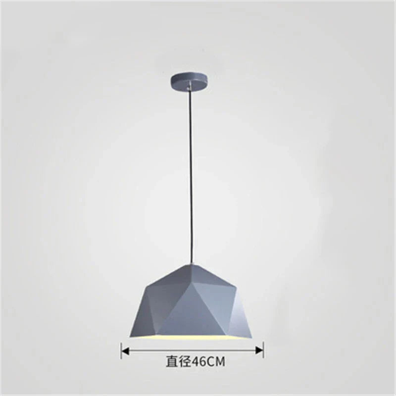 Decorbites™ Eisen-Diamant-Hängeleuchter Moderne Geometrie Pendelleuchten für Wohnzimmer & Café