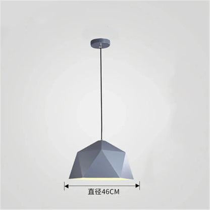 Decorbites™ Eisen-Diamant-Hängeleuchter Moderne Geometrie Pendelleuchten für Wohnzimmer & Café