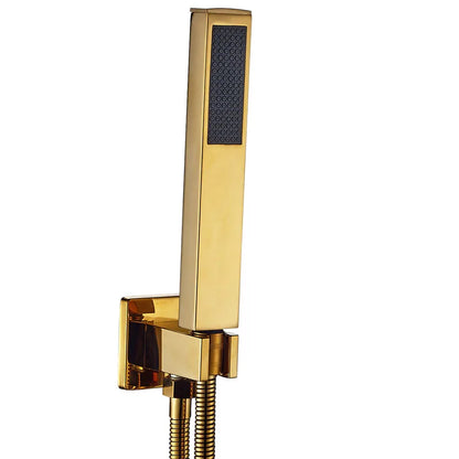 Decorbites™ Goldener Regendusche Armatur-Set mit einhebeliger Messing-Badmischer