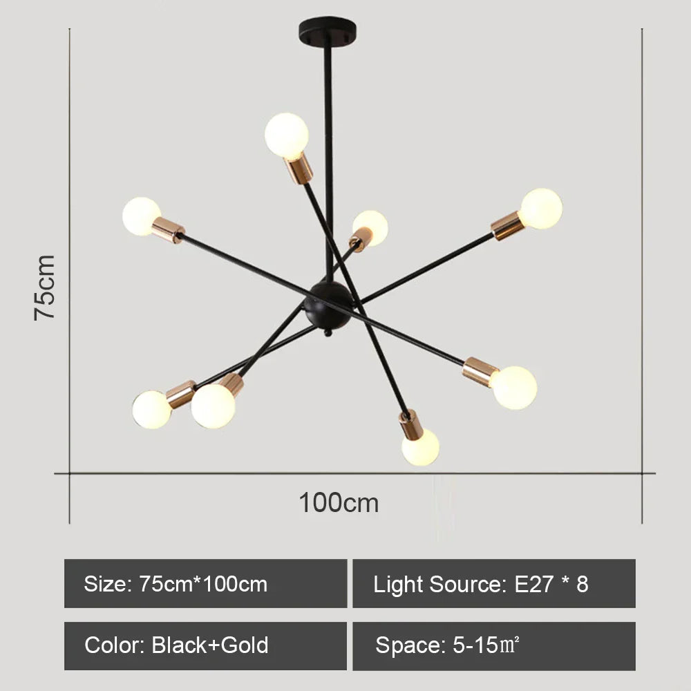 Industrial Sputnik Chandelier