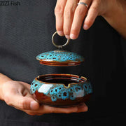 Porcelain Round Ashtray Decor