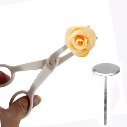 DecorBites™ Cream Flower Scissors Set - Cake Decorating Tools