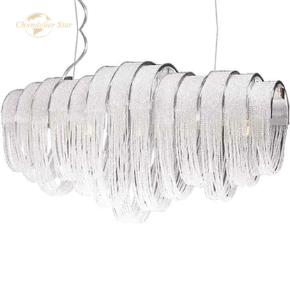 Decorbites™ Kristallkreis LED-Tassel-Kronleuchter: Moderne Luxus-Pendant-Hängeleuchte für Schlafzimmer und Wohnzimmer