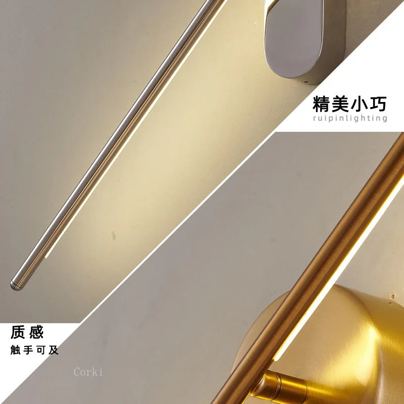 Gold Geometric Wall Lamp L100cm Sophisticated