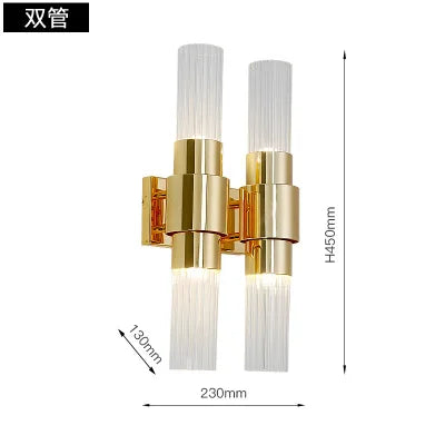 Decorbites™ Eisen-Glas-Lampen: Moderne nordische Wandlampe für Wohnzimmer, Schlafzimmer, Treppenhaus