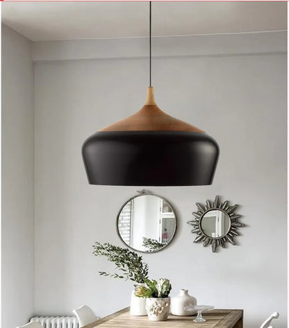 DecorBites™ Black Aluminium Modern Pendant Light for Living Room Dining Table Decor