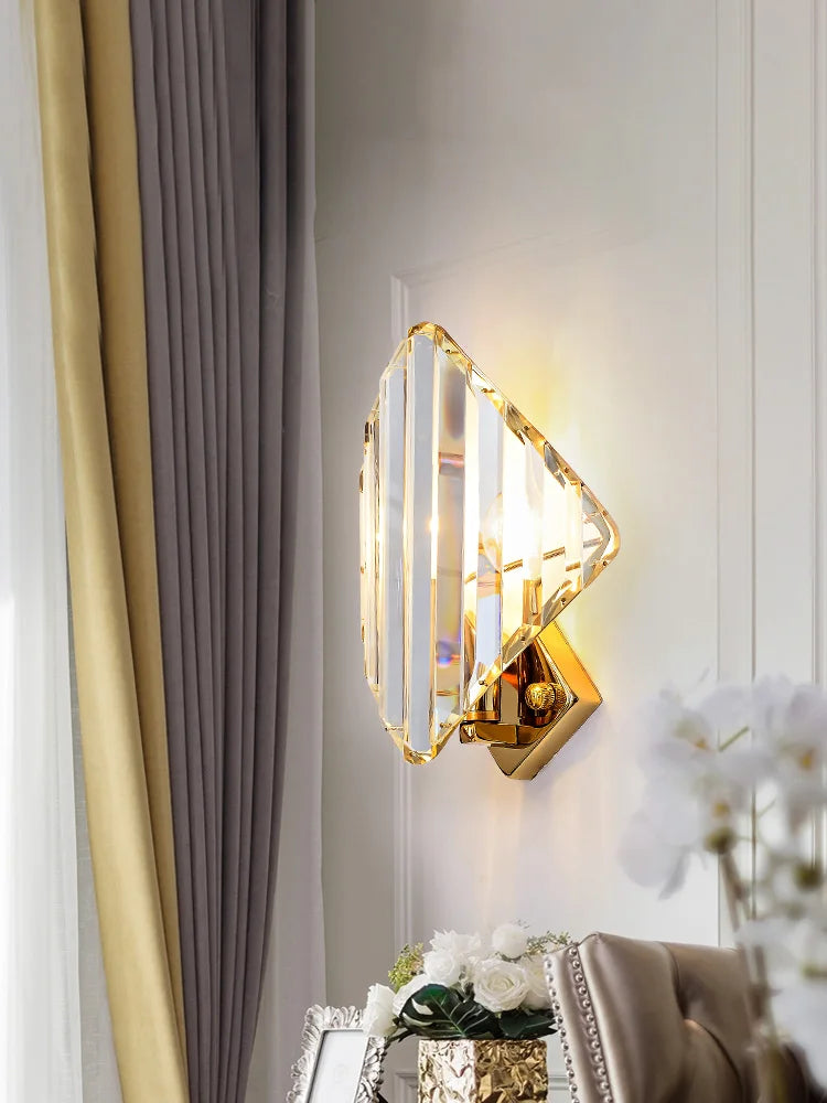 Decorbites™ Kristall-Wandleuchte: Moderne Wandlampe für luxuriöse Wohnzimmer, Schlafzimmer, Hotelgänge