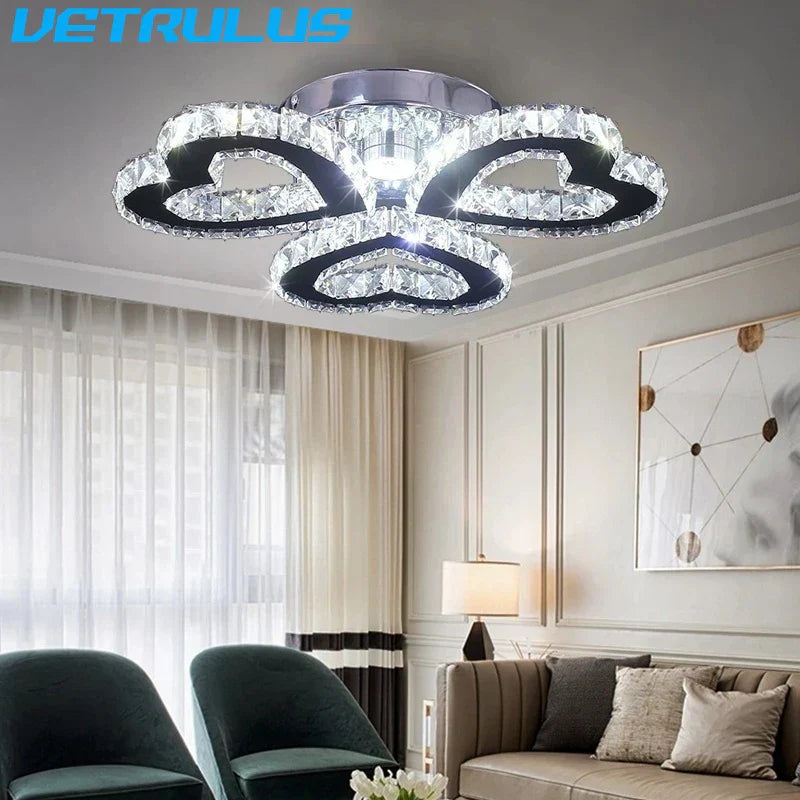 Decorbites™ Kristall-LED-Deckenleuchter für modernes Wohnzimmer-Dekor Luxus-Beleuchtungseinrichtungen