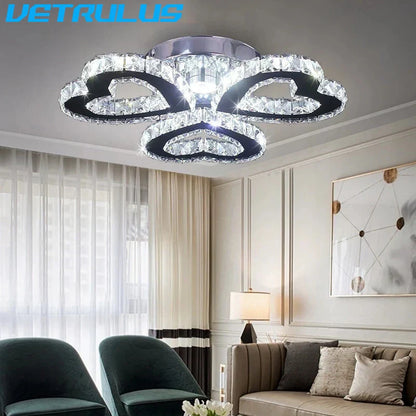 Decorbites™ Kristall-LED-Deckenleuchter für modernes Wohnzimmer-Dekor Luxus-Beleuchtungseinrichtungen