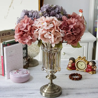 Decorbites™ Hortensienzweig Seidenblume Hochwertige Künstliche Party-Raum-Dekoration