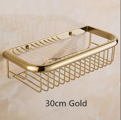 Gold Black Corner Shelf