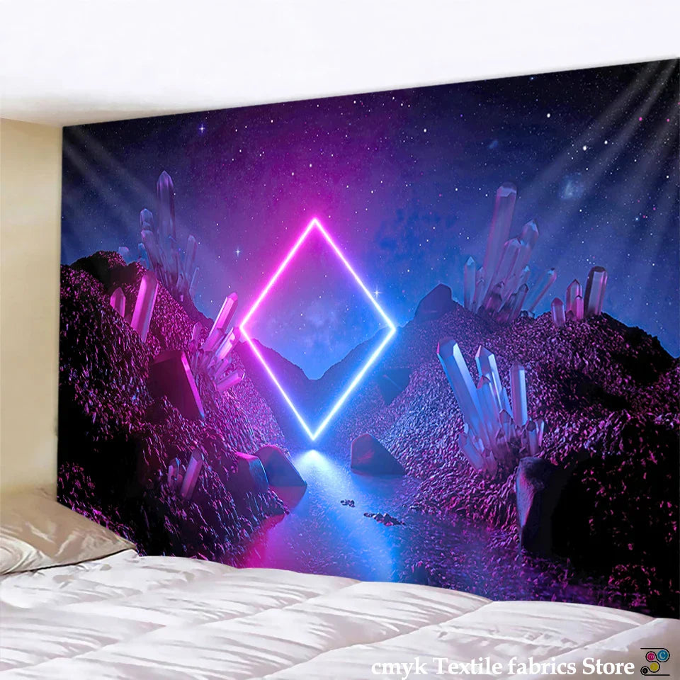Decorbites™ Galaxy Tapisserie: Psychedelische Hippie-Heimdekoration & Wandbehänge