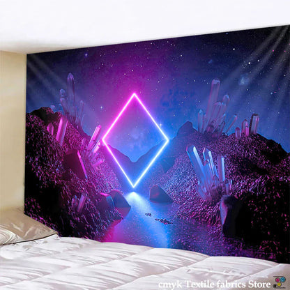 Decorbites™ Galaxy Tapisserie: Psychedelische Hippie-Heimdekoration & Wandbehänge