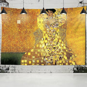 Gold Oil Painting Tapestry