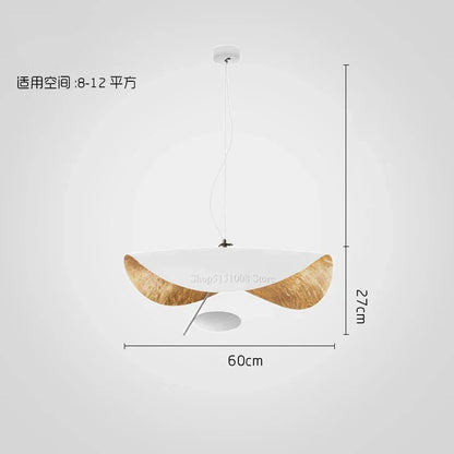 DecorBites™ Gold Texture LED Pendant Light Fixture for Living Room & Bedroom Decor
