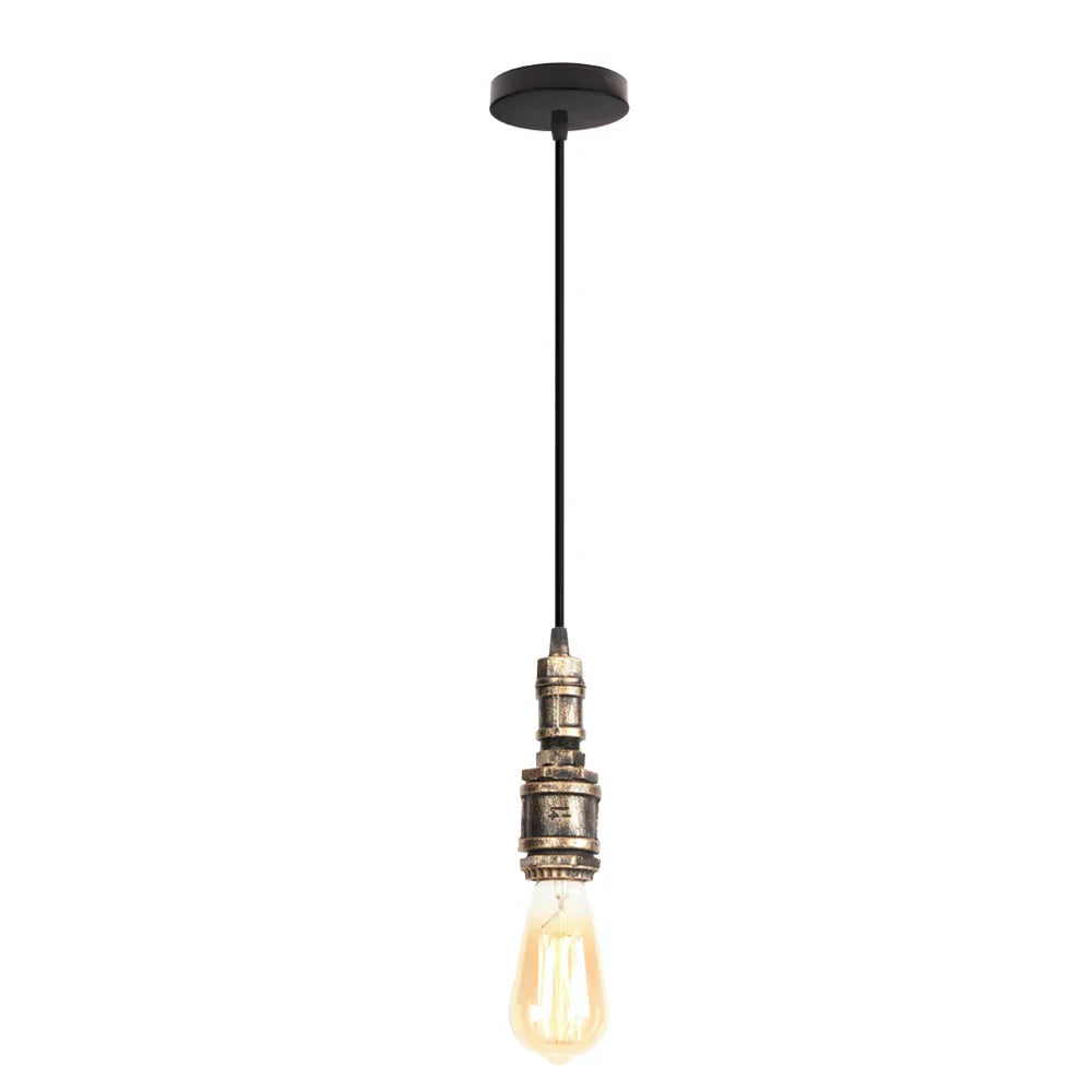 Copper Water Pipe Pendant Light