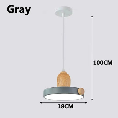 Decorbites™ LED-Holz-Eisen-Hängeleuchte für Arbeitszimmer, Nachttisch – Nordisches modernes Design