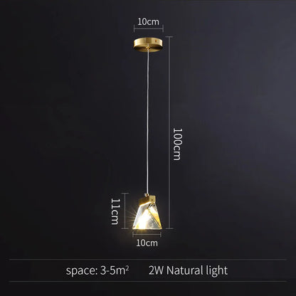 Decorbites™ Gold-Kristall-Hängeleuchte Kronleuchter für Wohnzimmer Küche LED Art Deco