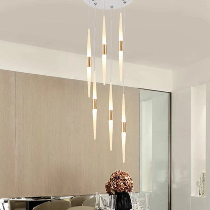 Decorbites™ LED-Kronleuchter: Atemberaubende Loft-Wohnzimmer-Schlafzimmer-Küchen-Deckenleuchte, langes hängendes Armatur