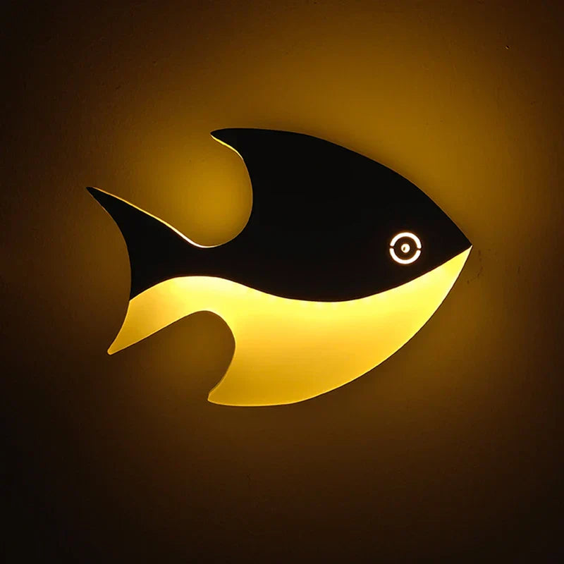 Decorbites™ LED-Wandlampe in Fischform – Modernes, kreatives Acryl-Dekor für Innenräume